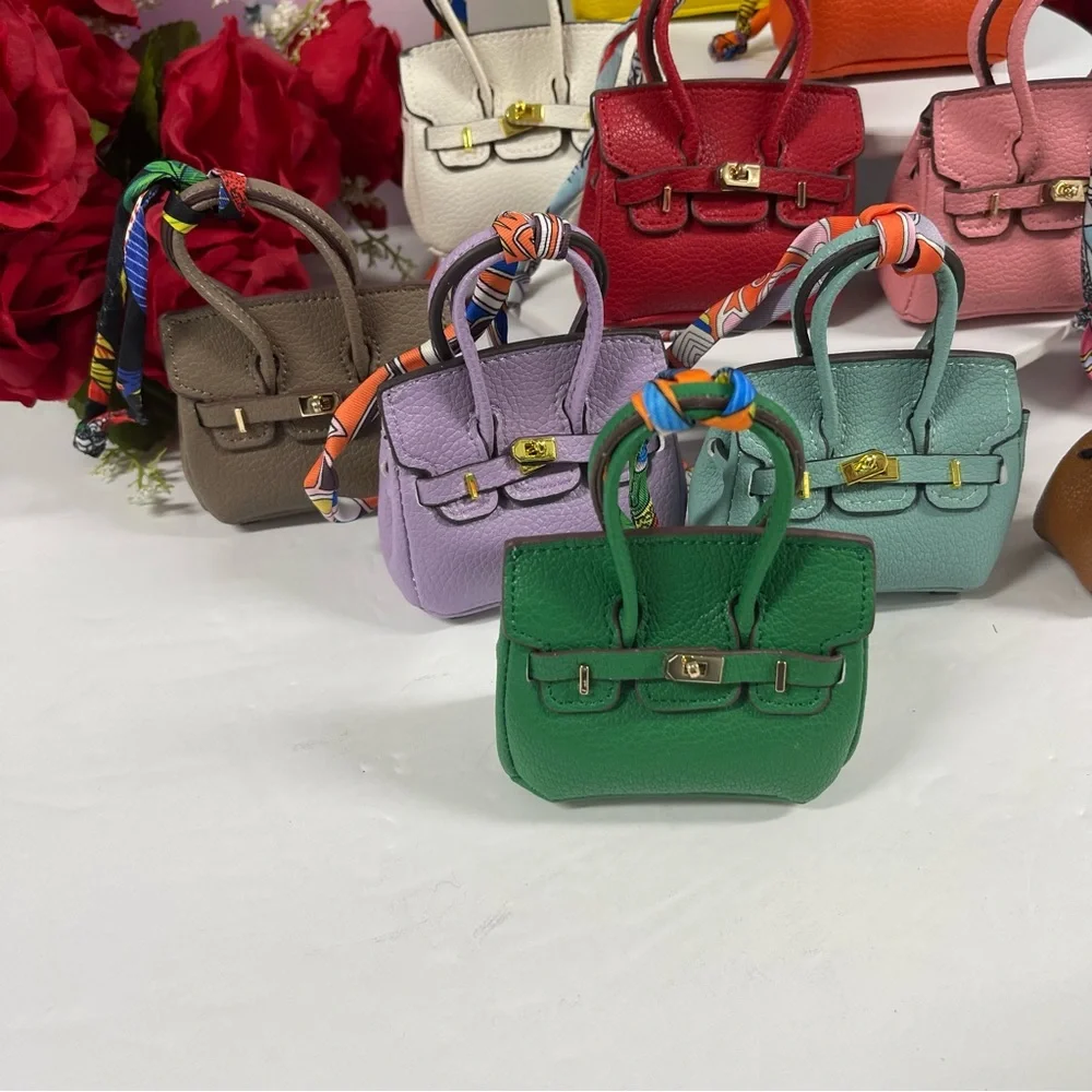 🔥4 LEFT! LEATHER MINI BAG CHARMS